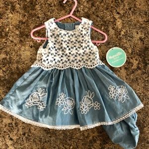 Nannette Baby dress with bloomers.